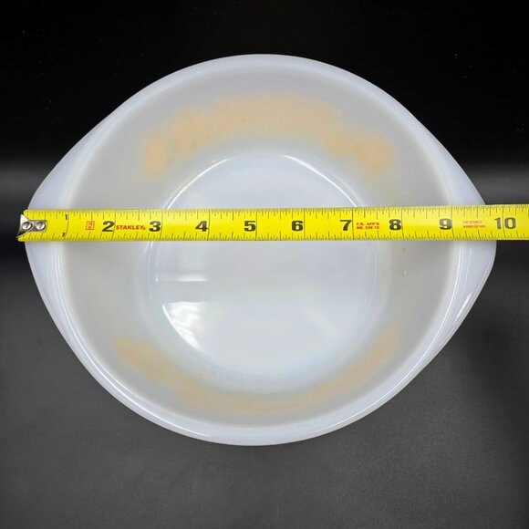 Vintage Glasbake Ovenware Yellow Daisy Casserole 514 Lid Brass Warming Stand Lid - Picture 3 of 16